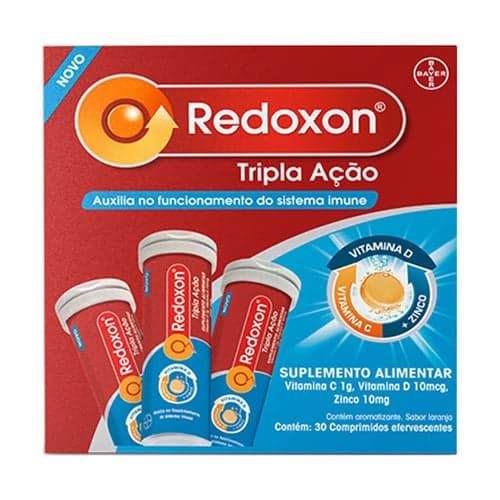 Imagem do produto Redoxon Tripla Ação Com 30 Comprimidos Efervescentes