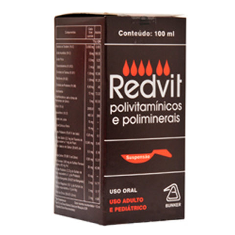 Imagem do produto Redvit - Polivitamínico E Poliminerais Suspensão C 100Ml