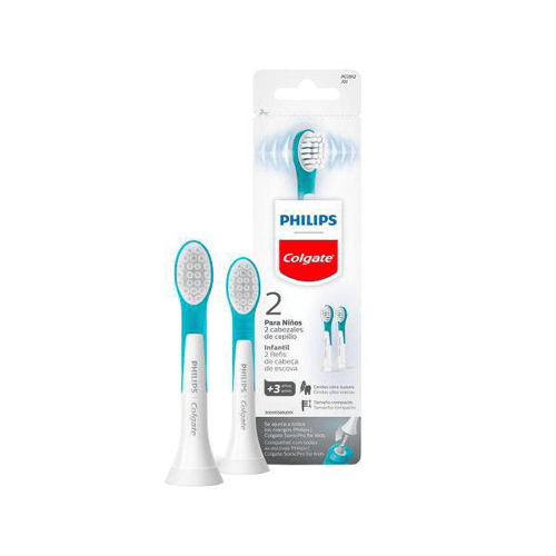 Imagem do produto Refil Para Escova De Dente Elétrica Philips Colgate Sonicpro Infantil Com 2 Recargas Unidades