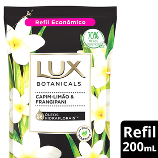 Imagem do produto Refil Sabonete Líquido Lux Botanicals Capim Limão & Frangipani Com 200Ml 200Ml