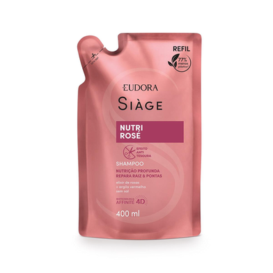 Imagem do produto Shampoo Refil Siàge Nutri Rosé 400Ml