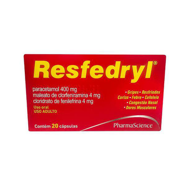 Imagem do produto Resfedryl - C 20 Cápsulas