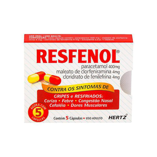 Imagem do produto Resfenol Anti Gripal 5 Cápsulas