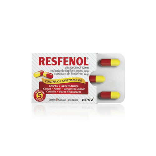 Imagem do produto Resfenol Com 5 Cápsulas