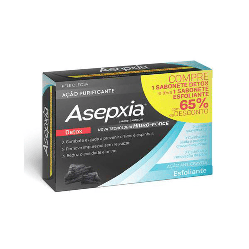 Imagem do produto Sabonete Asepxia Detox Ação Purificante 80G Leve Por Mais R$ 3,00 Sabonete Esfoliante 80G