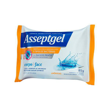 Imagem do produto Sabonete Asseptgel Antibacteriano Amêndoas 85G
