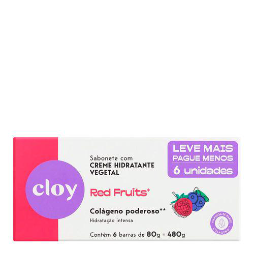 Sabonete Em Barra Cloy Beauty Bar Red Fruits 6 Unidades 80G Cada Panvel Farmácias
