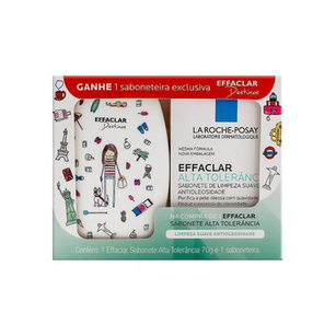 Imagem do produto Sabonete Facial Effaclar Alta Tolerância La Roche Posay 70G + Saboneteira