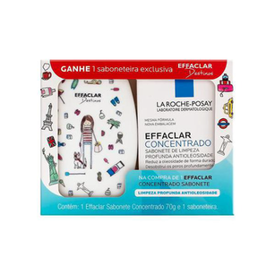 Sabonete Facial Effaclar Concentrado La Roche Posay 70Gr + Saboneteira