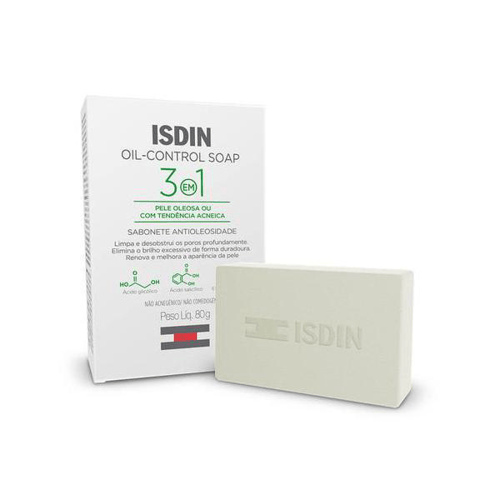Imagem do produto Sabonete Facial Isdin Oilcontrol Soap Pele Oleosa A Acneica 80G