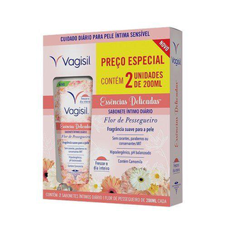 Imagem do produto Sabonete Intimo Vagisil Essências Delicadas Flor De Pessegueiro 200Ml Com 2 Unidades Panvel Farmácias