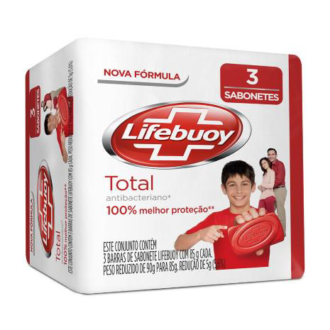 Imagem do produto Sabonete Lifebuoy Total Com 3 Unidades De 85G Cada