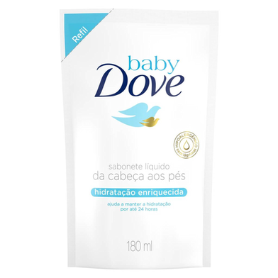 Sabonete Líquido Baby Dove Hidratação Enriquecida Refil 180Ml
