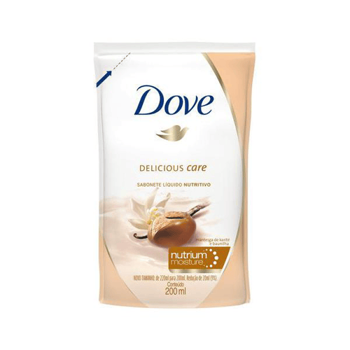Imagem do produto Sabonete Líquido Dove Delicious Care Manteiga De Karité E Baunilha Refil 200Ml
