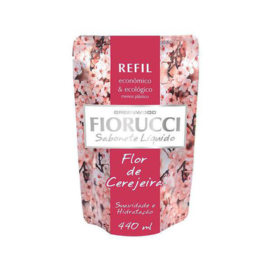 Sabonete Líquido Fiorucci Flor De Cerejaira Refil 440Ml