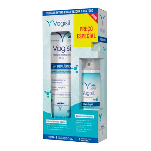 Imagem do produto Sabonete Liquido Intimo Vagisil Ph Equilibrio + Desodorante Intimo Panvel Farmácias