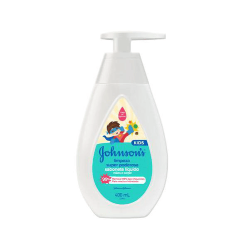 Imagem do produto Sabonete Líquido Johnson's Kids Limpeza Super Poderosa 400Ml
