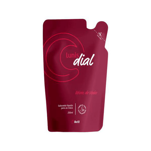 Imagem do produto Sabonete Liquido Lunis Dial 250Ml Refil Ativos Do Vinho Enter/