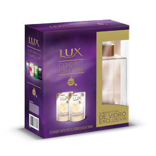 Imagem do produto Sabonete Líquido Lux Buquê Dos Sonhos Refil Com 2 Unidades De 220Ml Cada E Saboneteira De Vidro Edição Especial