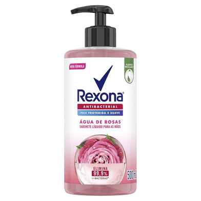 Imagem do produto Sabonete Liquido Rexona Antibacteriano Águas De Rosas 500Ml