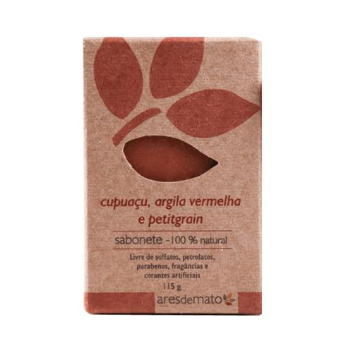 Imagem do produto Sabonete Natural De Cupuaçu, Argila Vermelha E Petitgrain 115G Ares De Mato Use Orgnico