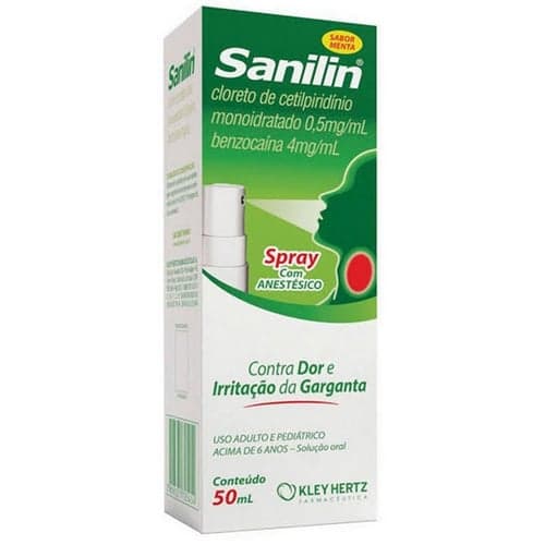 Sanilin Spray Com 50Ml Sabor Mel E Limão