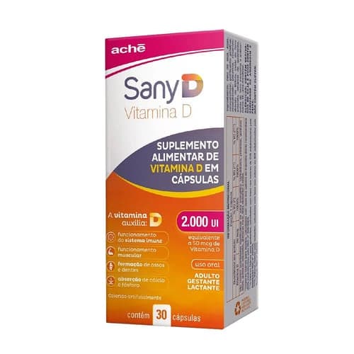 Imagem do produto Sany D Vitamina D3 2.000Ui Com 30 Cápsulas