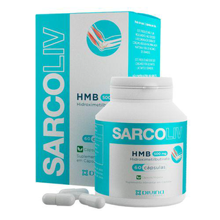 Imagem do produto Sarcoliv Hmb Divina Pharma 500Mg Com 60 Cápsulas