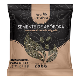 Imagem do produto Semente De Abóbora S/ Casca Torrada Salgada Zona Cerealista 200G Zona Cerealista Online