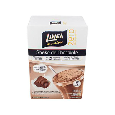 Shake Linea Premium Sucralose Chocolate Com 400 Gramas