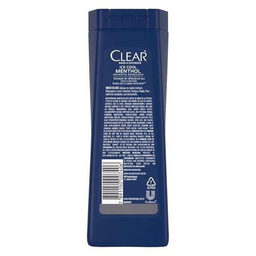 Imagem do produto Shampoo Anticaspa Clear Men Ice Cool Menthol 200Ml