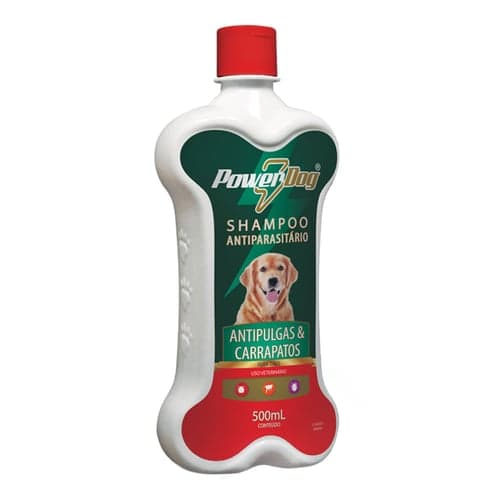 Imagem do produto Shampoo Antiparasitário Powerdog Antipulgas E Carrapatos Para Cães Com 500 Ml