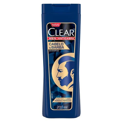 Shampoo Clear Anticaspa Men Cabelo E Barba 200Ml