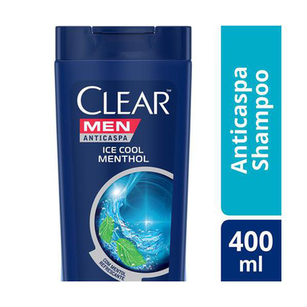 Shampoo Clear Men Anticaspa Ice Cool Menthol Leve 400Ml Pague 330Ml