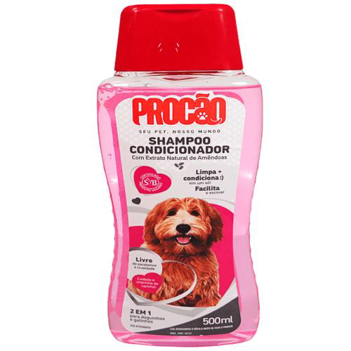 Imagem do produto Shampoo Condicionador 2 Em 1 Limpa E Condiciona 500Ml Para Cães E Gatos Procão