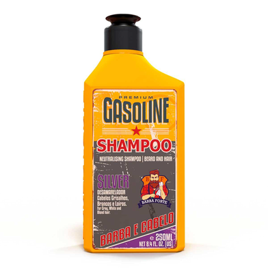 Imagem do produto Shampoo Desamarelador Barba Forte Gasoline Silver Com 250Ml