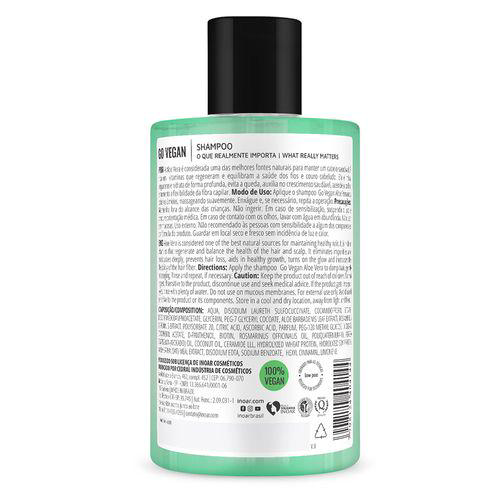 Imagem do produto Shampoo Inoar Go Vegan Equilíbrio 300Ml
