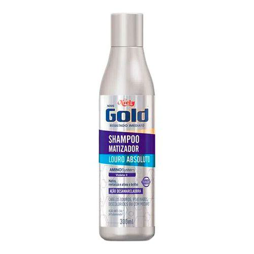 Imagem do produto Shampoo Matizador Niely Gold Louro Absoluto 300Ml Sh.niely Gold Matizador 300Ml