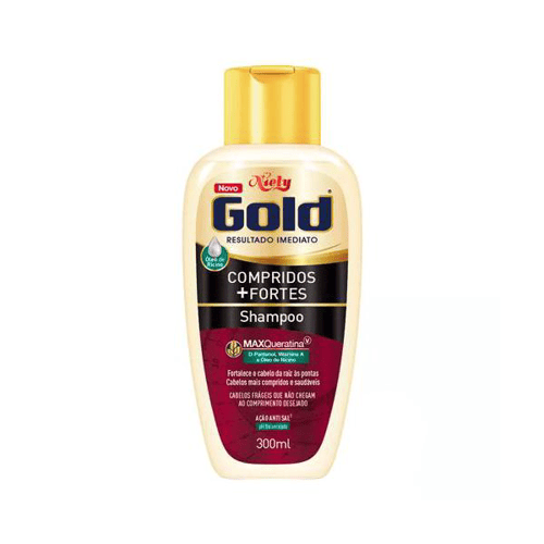 Imagem do produto Shampoo Niely Gold Compridos + Fortes 300Ml
