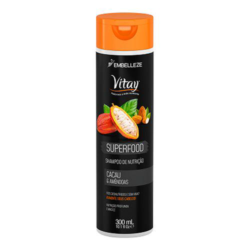 Imagem do produto Shampoo Vitay Superfood Cacau & Amêndoas Com 300Ml