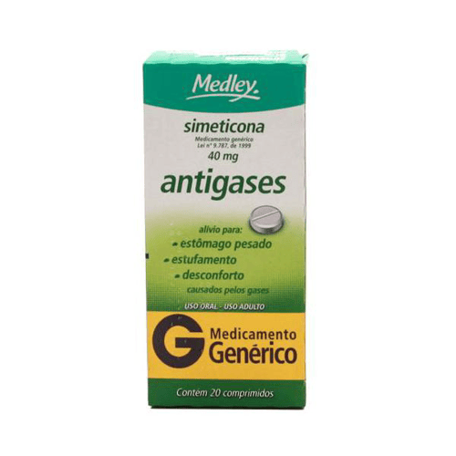 Imagem do produto Simeticona - 40Mg 20 Comprimidos Medley Genérico