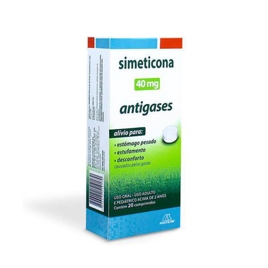 Imagem do produto Simeticona 40Mg Com 20 Comprimidos