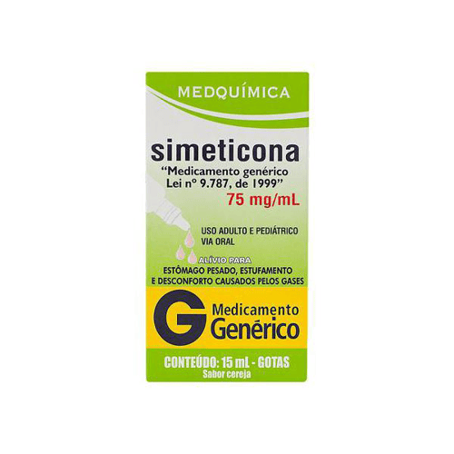 Imagem do produto Simeticona - 75 Mg Gotas 15 Ml G Medquímica Genérico