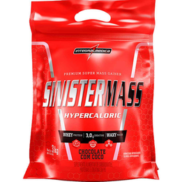 Imagem do produto Sinister Mass Super Gainer Hipercalorico 3Kg Integralmedica Chocolate Com Coco Integralmédica