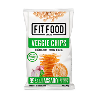 Imagem do produto Snack Fit Food Veggie Chips Grão De Bico, Cebola & Salsa 40G