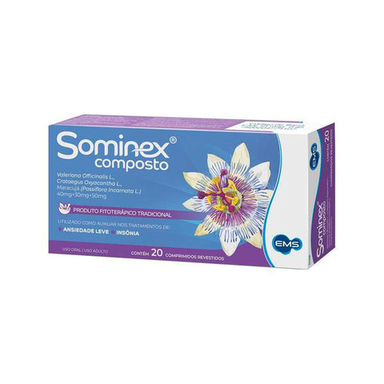 Imagem do produto Sominex Composto Com 20 Comprimidos