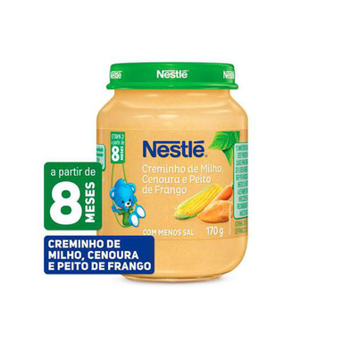 Imagem do produto Sopinha - De Creminho De Milho Com Cenoura E Peito De Frango 170G Nestle Infantil Etapa 3