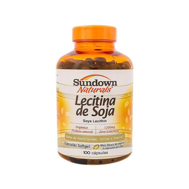 Imagem do produto Soya - Lecithin 1200Mg Com 100 Cápsulas - Sundown Vitamina