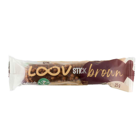Imagem do produto Stick Loov Brown Chocolate Com Flocos De Arroz Zero Açúcar 25G 25G