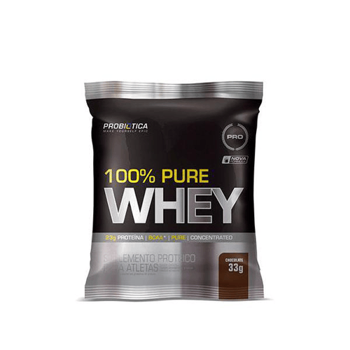 Suplemento 100% Pure Whey Chocolate 33G Probiótica